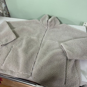 M-L 아르켓 오버핏 아이보리 플리스자켓