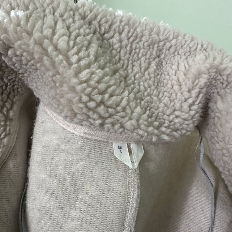 M-L 아르켓 오버핏 아이보리 플리스자켓--4