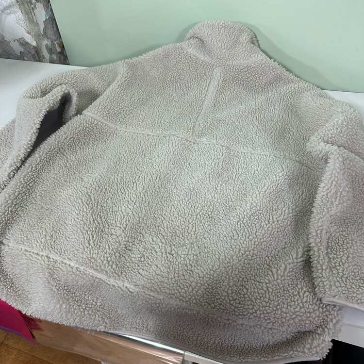 M-L 아르켓 오버핏 아이보리 플리스자켓--6