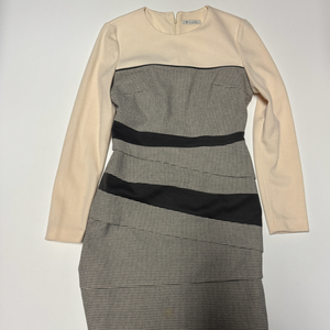 여성 잇미샤 텍스처 컬러 블록 원피스 55