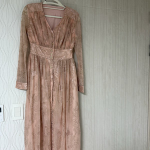 핑크 레이스 원피스