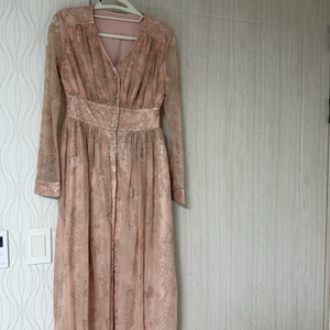 핑크 레이스 원피스