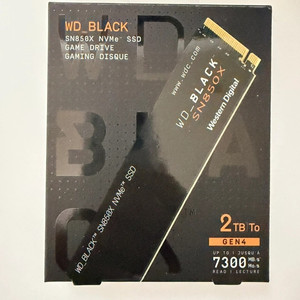 WD BLACK SN850X NVMe SSD 2TB 거의 신삥