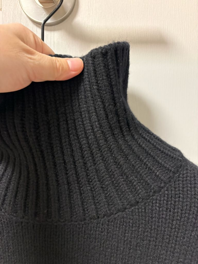 ORR 울100 터틀넥 풀오버 블랙 M--1