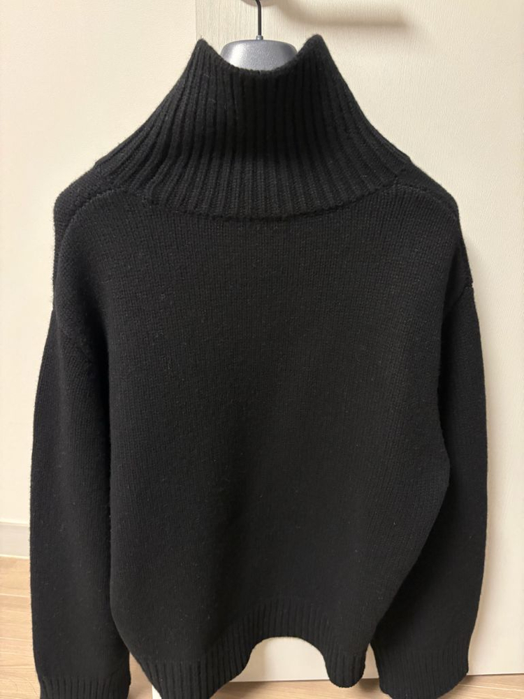 ORR 울100 터틀넥 풀오버 블랙 M--3