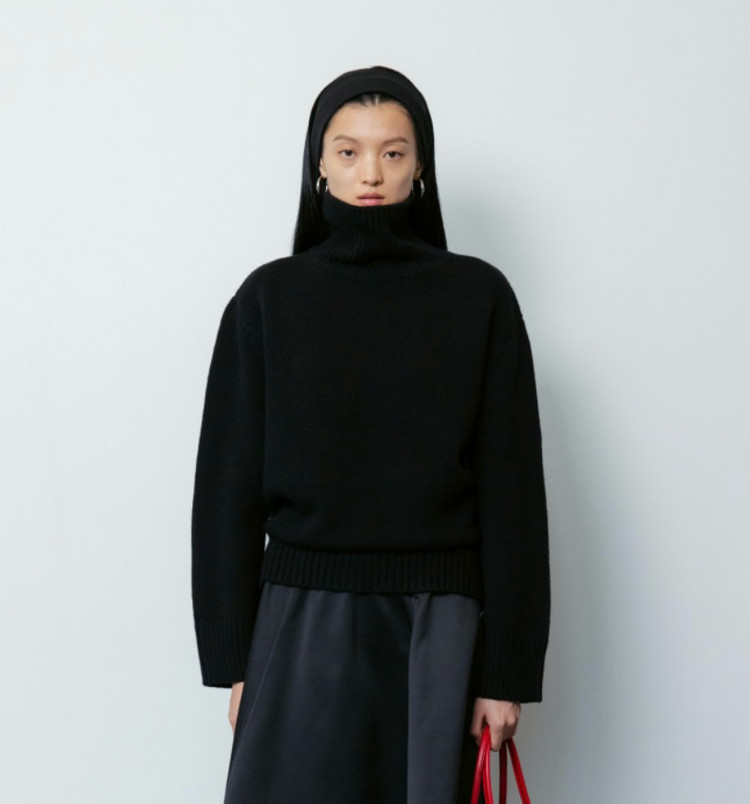 ORR 울100 터틀넥 풀오버 블랙 M--5