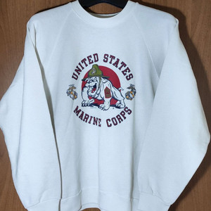 80s 미해병대 불독 스웻셔츠 L사이즈