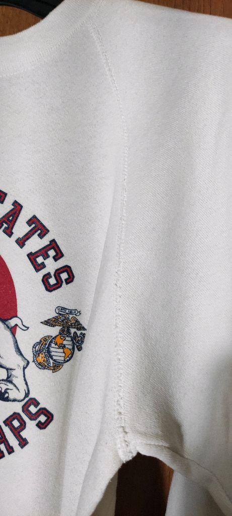 80s 미해병대 불독 스웻셔츠 L사이즈--4