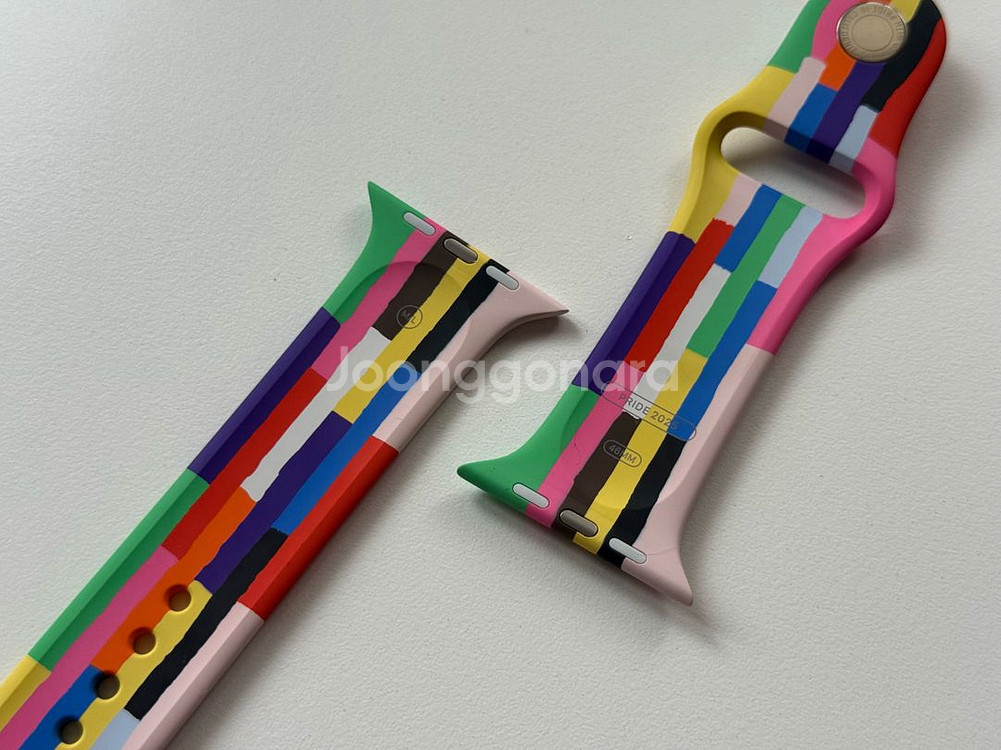 애플워치 정품 스포츠밴드 S급 46mm 프라이드 에디션 25-apr 풀박--4