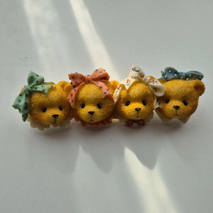 체리쉬드 테디즈) 리본 소녀 베어즈 피겨린 브로치