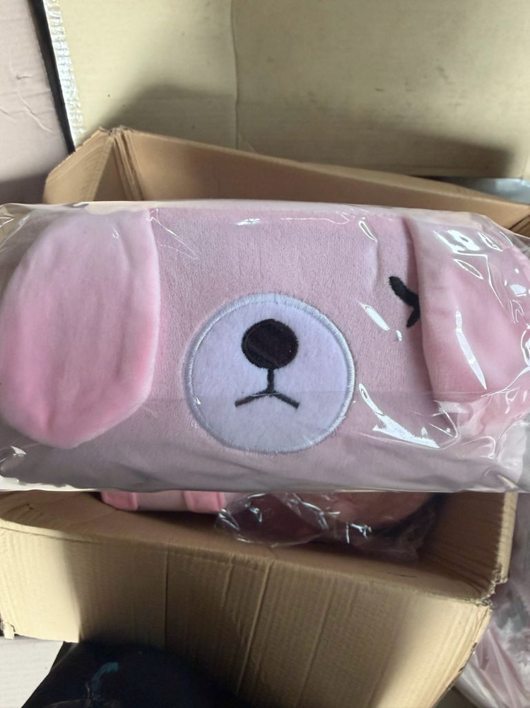 책상 낮잠 베개 메모리폼스타일/미개봉 새제품(초록 분홍)--1