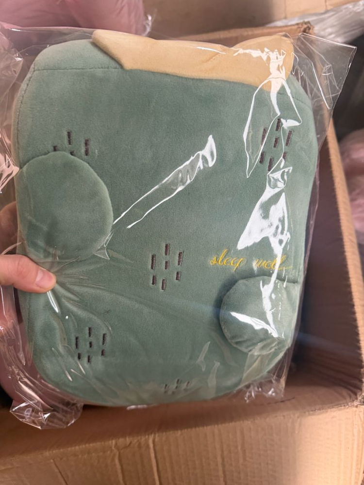 책상 낮잠 베개 메모리폼스타일/미개봉 새제품(초록 분홍)--6