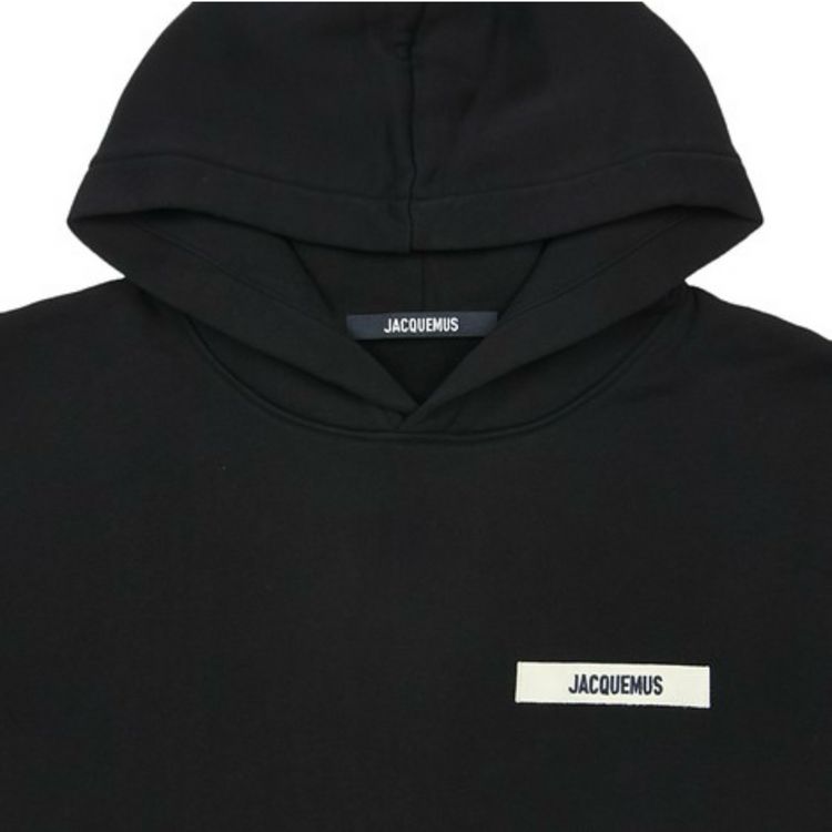 [새상품/택포] 자크뮈스 후드 그로 그레인 그로그랭 로고 후드 (블랙)--5