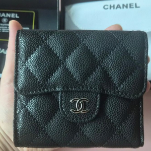 샤 은장 캐비어 반지갑 풀박스(새상품)