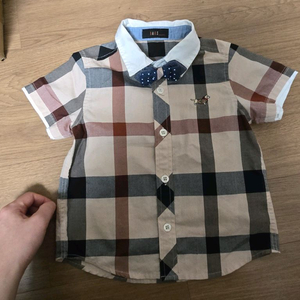 닥스키즈 행사룩 체크 셔츠 ( 아동 100)