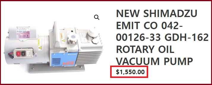 진공펌프( Pfeiffer 독일 , SHIMADZU 일본), Elektror 고압 팬블로워--4