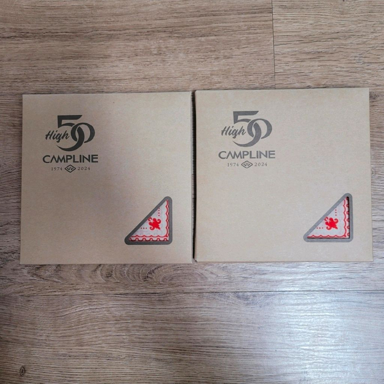(새상품) 캠프라인 캠프 반다나 50주년 손수건 반다나 2장--1