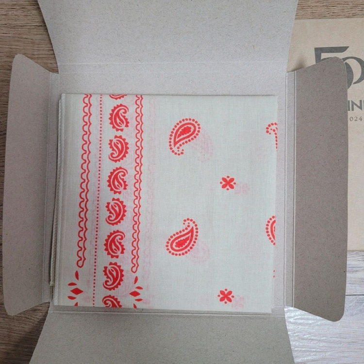 (새상품) 캠프라인 캠프 반다나 50주년 손수건 반다나 2장--2