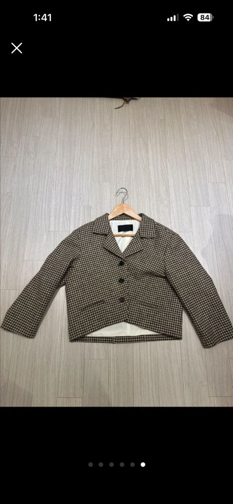 비클라 문달 하운드투스체크 크롭자켓--5