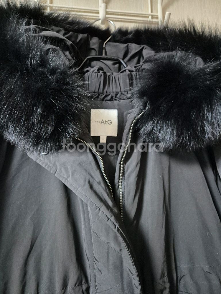 AtG 엣지 구스다운 롱 패딩 폭스퍼 후드 77--4