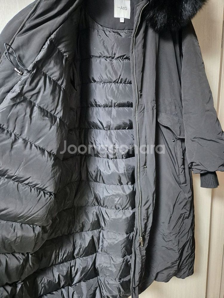 AtG 엣지 구스다운 롱 패딩 폭스퍼 후드 77--7