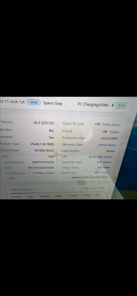 아이패드 프로 11인치+애플펜슬2 세대 하자 판매--3