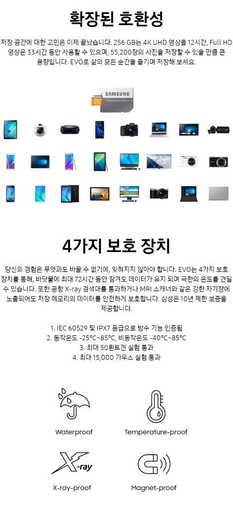 삼성 SD 카드 256GB EVO MB-MP256HA--3