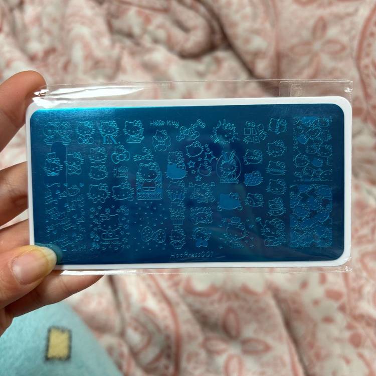 새상품 헬로키티 네일스탬프 플레이트--1