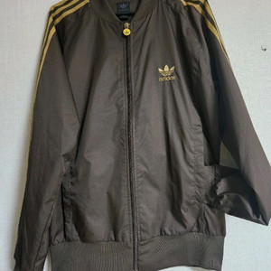 아디다스 올드스쿨 브라운 골드라인 바람막이 져지