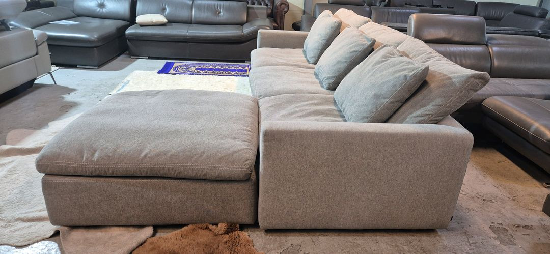 까사미아 캄포 슬림4인소파+스툴(전체커버드라이세탁완료)--5