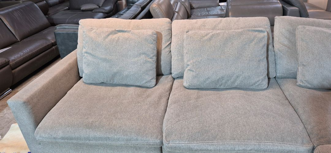 까사미아 캄포 슬림4인소파+스툴(전체커버드라이세탁완료)--8