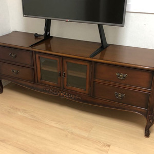 앤티크 원목 tv선반 거실장