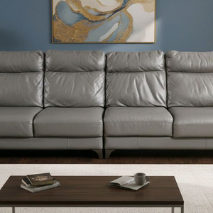 칼리아 이탈리아 이태리 전체 천연가죽 4인 소파쇼파(양쪽 슬라이딩 시트)