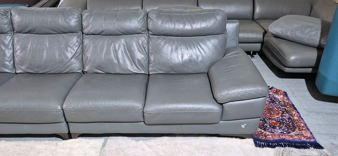 칼리아 이탈리아 이태리 전체 천연가죽 4인 소파쇼파(양쪽 슬라이딩 시트)--6