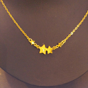 순금별목걸이 7.5