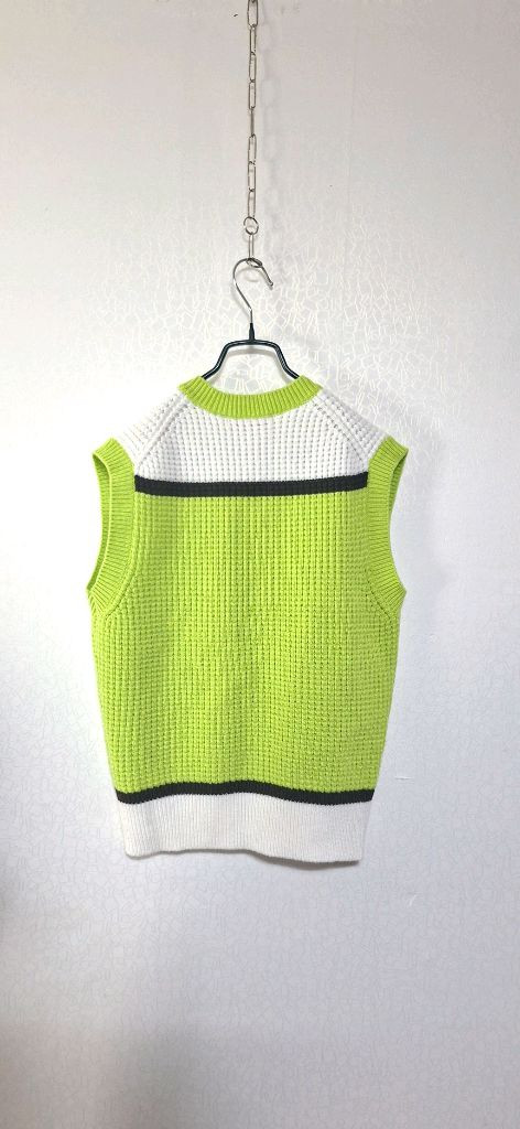 100 77사이즈 유니클로x마르니 팝콘니뜨 조끼 니트베스트--1