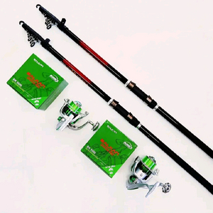 바낙스430원투,카고 카본낚시대2대+5000번릴2대+릴줄 이미지