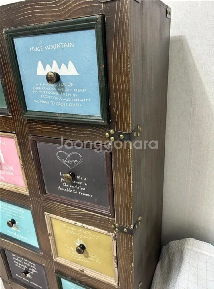 빈티지 수납 서랍장--5