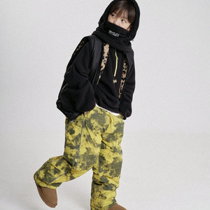 히로 glgk 스노우패딩팬츠 옐로우150