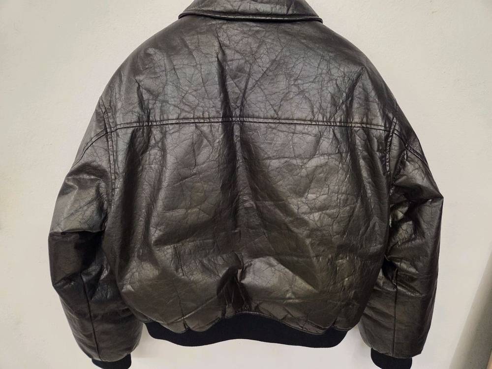 자라 에코 레더 하이넥 블루종 자켓--6