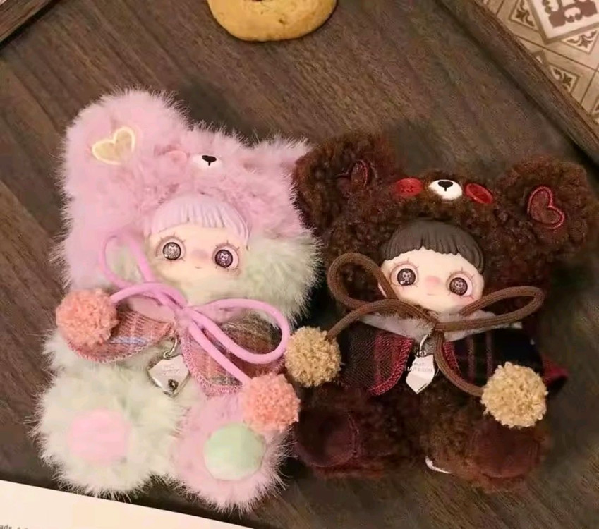 메이메이 베어쿠키 인형 키링 아이러브유 엔드리스러브 별자리--7
