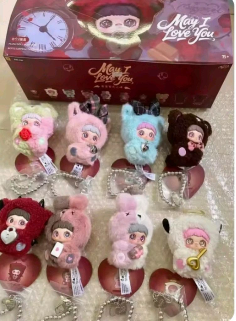 메이메이 베어쿠키 인형 키링 아이러브유 엔드리스러브 별자리--3