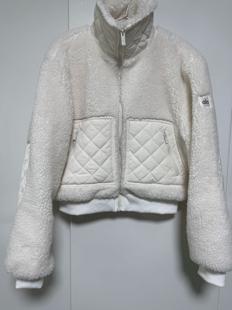 alo 알로 뽀글이 셰르파 집업 s사이즈--3