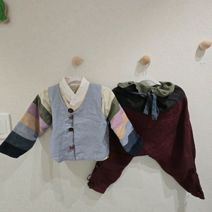 깔롱바이린 남아 한복 4피스(90사이즈) 이미지