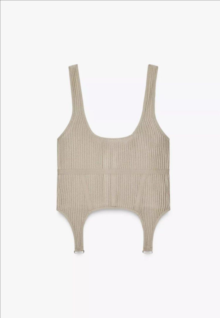 (새상품) ZARA 자라 코르셋니트탑--3