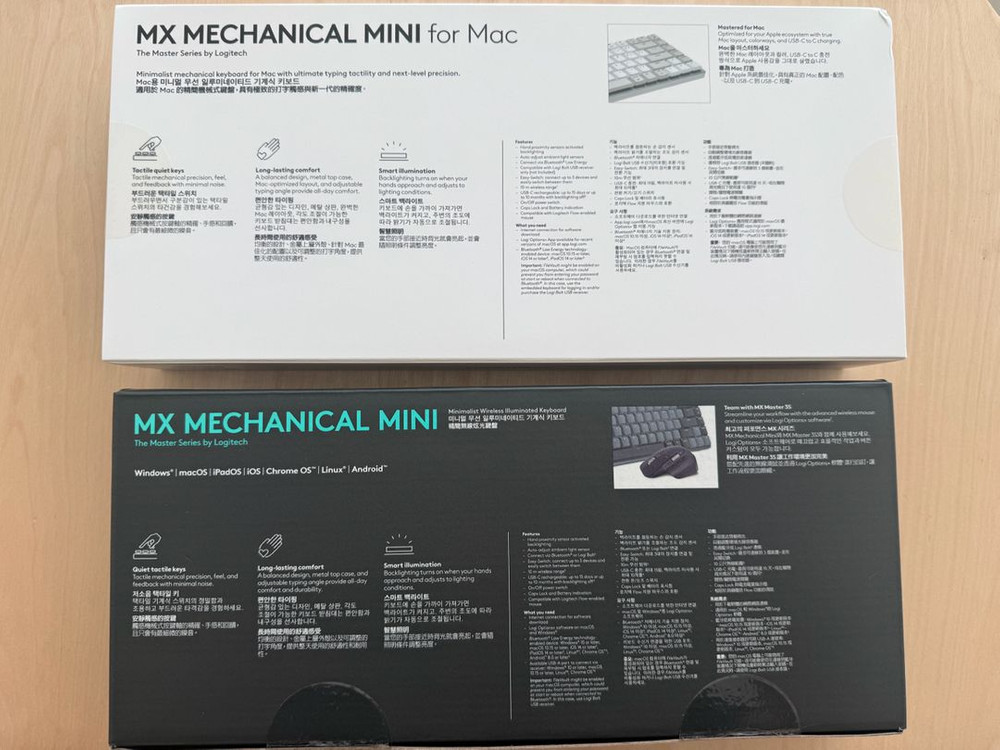 로지텍코리아 MX MECHANICAL MINI for mac 화이트--2