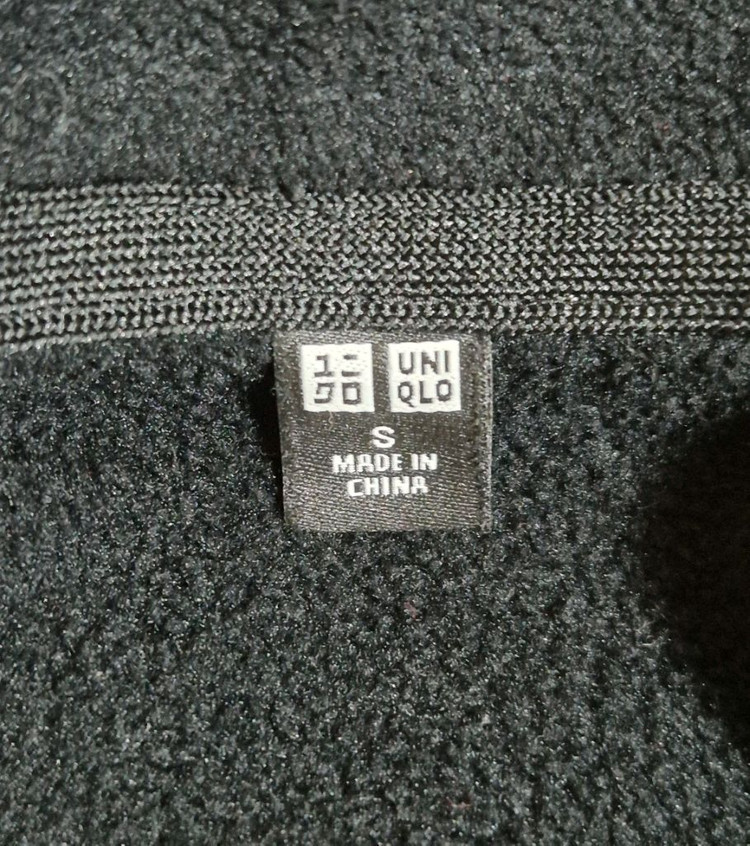 유니클로 후리스 / 남성 90(S) / 블랙--5