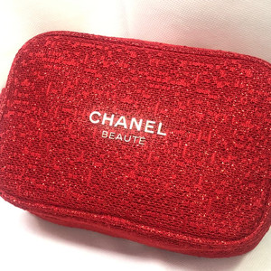 미사용새제품)샤넬 레드펄 파우치