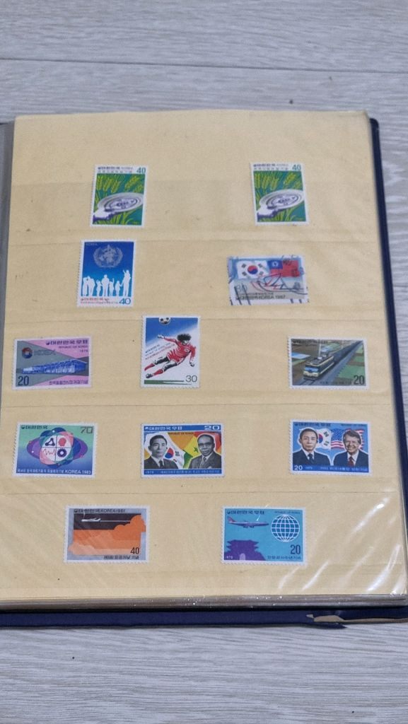 희귀 우표 190여장 스톡북.kbo 한화이글스--5