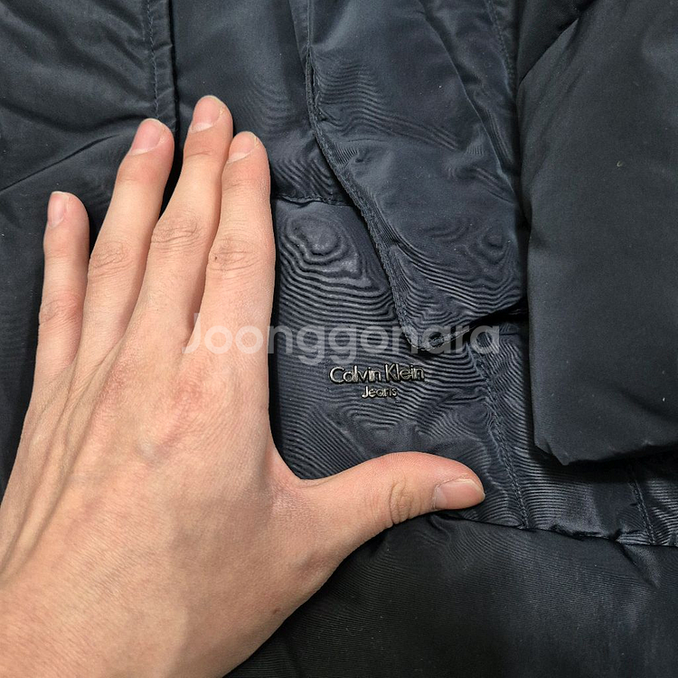 캘빈클라인 진스 프리미엄 덕다운 후드 롱패딩 점퍼 XS(85)--3